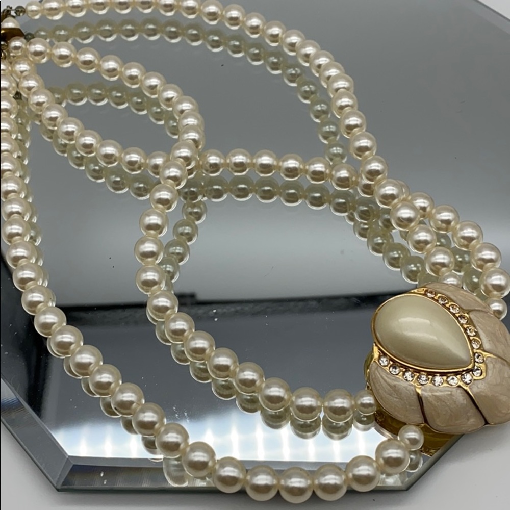 Vintage jewelry lot faux pearls